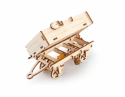 Ugears 3D dřevěné mechanické puzzle Vlečka k traktoru