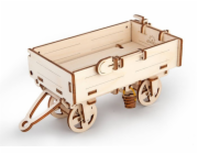 Ugears 3D dřevěné mechanické puzzle Vlečka k traktoru