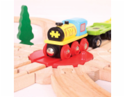 Bigjigs Rail Točna s 8 výjezdy