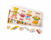 Bigjigs Toys Oblékací puzzle Medvědí rodinka