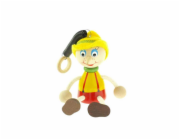 Pinocchio s kloboukem na pružině