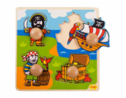 Bigjigs Toys Vkládací puzzle piráti