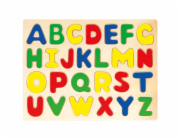 Bino Dřevěné vkládací puzzle abeceda