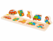 Bigjigs Baby Dřevěné vkládací puzzle hračky