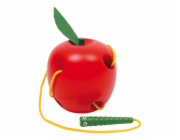 small foot Dřevěná hra na provlékání jablko