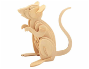 Woodcraft Dřevěné 3D puzzle Myš
