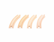 Bigjigs Rail Dlouhé kruhové koleje 17 cm 4 ks