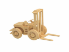 Woodcraft Dřevěné 3D puzzle Vysokozdvižný vozík přírodní