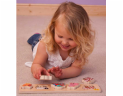 Bigjigs Baby Dřevěné vkládací puzzle farma