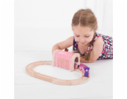Bigjigs Rail Růžový železniční tunel