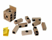 Dřevěný hlavolam kostka Cube