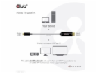 Club3D aktivní kabel HDMI na USB-C, 4K60Hz, 1.8m, M/M