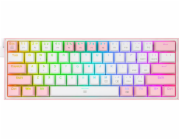 Klávesnice Redragon K617 Fizz (K617-RGB růžová)