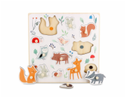 Puzzle Vilac lesní zvířátka s úchytem od Sarah Betz
