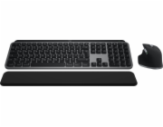 Logitech Master Series MX Keys S Combo for Mac - Klávesnice a sada myši - full size - podsvícená - bezdrátový - Bluetooth LE - QWERTY - US mezinárodní - šedá space gray