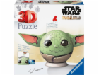 3D puzzle koule Mandalorian Grogu s ušima, puzzle