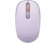 Bezdrátová myš Baseus F01B Tri-mode 2.4G BT 5.0 1600 DPI (fialová)