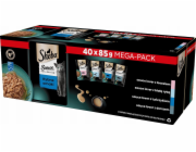 SHEBA Sauce Collection Kolekce rybích příchutí - mokré krmivo pro kočky - 40x85 g