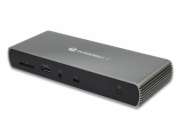 eSTUFF dokovací stanice Thunderbolt 4 Hybrid (Gearlab box), hliníková