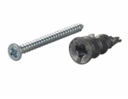 Čep se šroubem Essve Driva TF27, 4,5 mm x 50 mm, 4 ks.