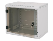 Rack Triton 19" jednodílný 18U/500mm prosklené dveře, šedý