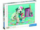 Clementoni - Puzzle 500 Legrační dalmatin