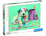 Clementoni - Puzzle 500 Legrační dalmatin