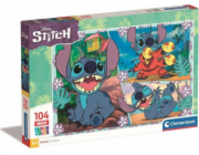 Clementoni - Puzzle 104 maxi Disney Stitch
