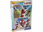Clementoni - Puzzle 2x60 Spidey a jeho úžasní přátelé