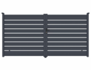 Brána G21 Reno 350x176 cm dvoukřídlá, antracitová
