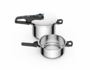 TEFAL Secure Trendy tlakový hrnec 4 l + 6L + koš P2584301