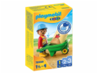 Dělník s kolečkem Playmobil, 1.2.3, 3 dílky