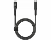 Energea USB kabel ENERGEA Flow kabel USB-C - USB-C Digitální displej 1,5m černá/černá 240W 5A PD Fast Charge