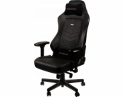 Kancelářská židle Noblechairs Křeslo Noblechairs HERO, přírodní kůže, černá, černé čalounění