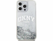 Velké logo DKNY  Liquid Glitter – pouzdro na iPhone 15 Pro (bílé)