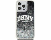 Velké logo DKNY  Liquid Glitter – pouzdro na iPhone 15 Pro Max (černé)