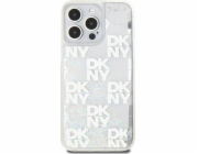 DKNY  Liquid Glitter Multilogo – pouzdro iPhone 15 Pro Max (bílé)