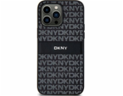 DKNY  DKHCS24SPRTHSLK S24 S921 černé/černé pevné pouzdro Kožený mono pruh a kovové logo
