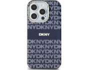 DKNY  DKHMP15SHRHSEB iPhone 15 / 14 / 13 6.1 modro/modré pevné pouzdro IML Mono & Stripe MagSafe