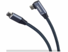 PREMIUMCORD USB-C zahnutý kabel (USB 3.2 Gen2x2, 5A, 100W...