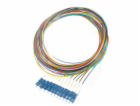 XtendLan FO pigtail LC, 9/125, 0,9mm, 1m, ZWP, sada 12ti ...