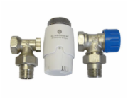 Schlosser Úhlový radiátorový set s termostatickou hlavicí (602200009)