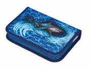Penál Herlitz Blue Shark, 20,5 cm x 14 cm, modrý