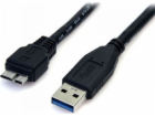 StarTech USB-A - micro-B USB kabel 1 m černý (USB3AUB50CMB)