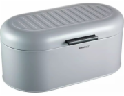 KingHoff Chlebník KINGHOFF - Ocelový chlebník - nádoba na chleba - stříbrná - KH-1712