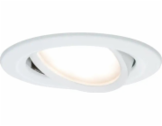 Paulmann stropní svítidlo Nova Coin vestavné svítidlo, pohyblivá LED 1x6,5W 2700K 230V Matt White/Aluminium