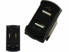 TurboWorks_F zásuvka 12/24V 2xUSB (4,2A) V