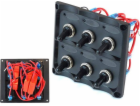 TurboWorks_F Switch Panel 12V SPST/ON-OFFx6, 3B 15A IP68