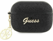 Guess pouzdro GUAP2GLGSHK kryt Apple AirPods Pro 2 černo/černý Glitter Flake 4G Charm