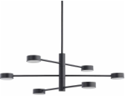 Nowodvorski závěsná lampa Nastavitelná stropní LAMPA ORBIT 7946 Nowodvorski industriální molekuly tyčinky do jídelny černá